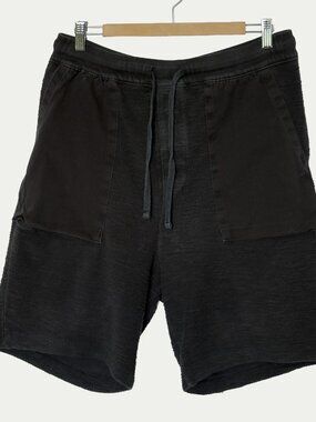 Drifter Black Terry Pocket Detail Shorts M